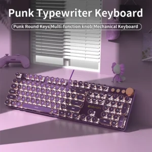 EWEADN V20 Retro Typewriter Mechanical Gaming Keyboard